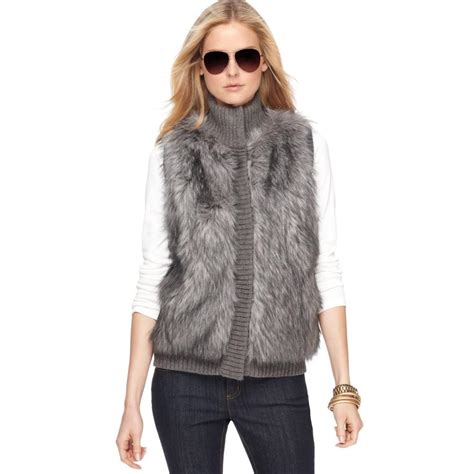 ebay michael kors fur sweater xs